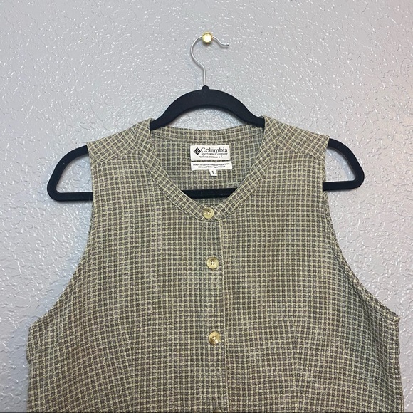 COLUMBIA BUTTON UP CHECKERED SHIRT - Picture 2 of 6